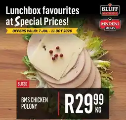 Bluff Meat Supply BMS CHICKEN POLONY offer