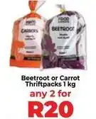 Food Lover's Market Beetroot or carrot thriftpacks offer