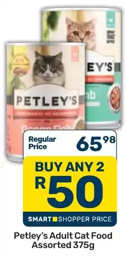 Pick n Pay Hypermarket Petley's Adult Cat Food Assorted offer
