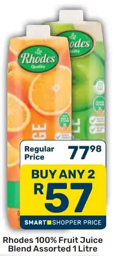 Pick n Pay Hypermarket Rhodes 100% Fruit Juice Blend Assorted offer