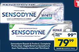 Pick n Pay Hypermarket Sensodyne Repair & Protect, Complete Protection, Rapid Relief or Sensitive & Gum Toothpaste Assorted offer