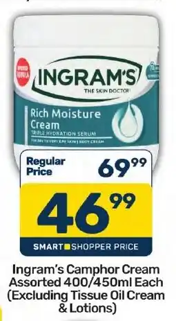 Pick n Pay Hypermarket Ingram's Camphor Cream Assorted offer