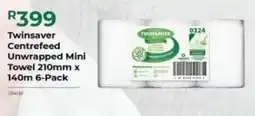 Agrimark Twinsaver Centrefeed Unwrapped Mini Towel offer