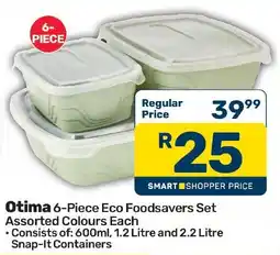 Pick n Pay Hypermarket Otima 6-Piece Eco Foodsavers Set Assorted offer