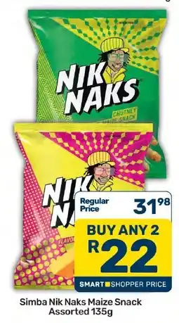 Pick n Pay Hypermarket Simba Nik Naks Maize Snack Assorted offer