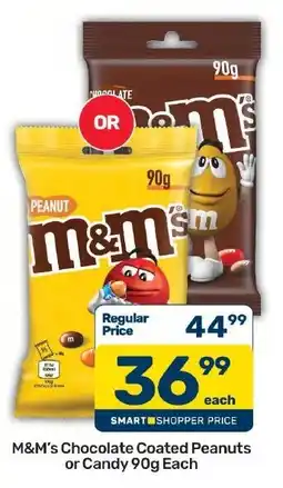 Pick n Pay Hypermarket M&M's Chocolate Coated Peanuts or Candy offer