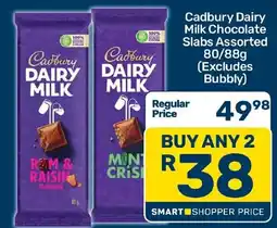 Pick n Pay Hypermarket Cadbury Dairy Milk Chocolate Slabs Assorted offer