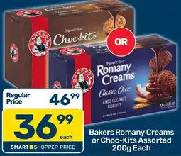 Pick n Pay Hypermarket Bakers Romany Creams or Choc-Kits Assorted offer