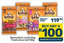 Pick n Pay Hypermarket Beeno Semi-moist Dog Treats Assorted offer