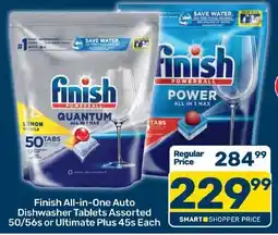 Pick n Pay Hypermarket Finish All-in-One Auto Dishwasher Tablets Assorted offer
