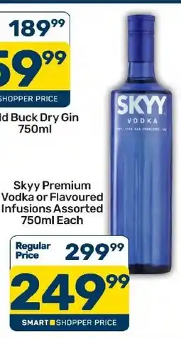 Pick n Pay Hypermarket Skyy Premium Vodka or Flavoured Infusions Assorted offer