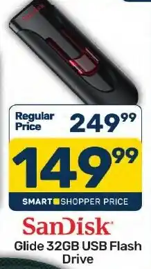 Pick n Pay Hypermarket SanDisk Glide 32GB USB Flash Drive offer