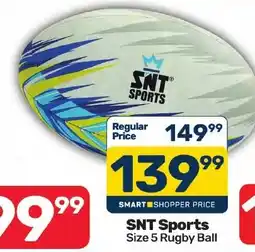 Pick n Pay Hypermarket SNT Sports Size 5 Rugby Ball offer