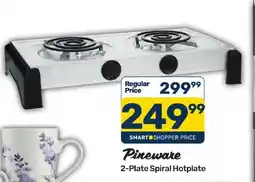 Pick n Pay Hypermarket Pineware 2-Plate Spiral Hotplate offer