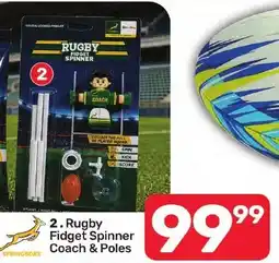 Pick n Pay Hypermarket Springboks Rugby Fidget Spinner Coach & Poles offer