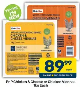 Pick n Pay Hypermarket Pick n Pay Naturally Beechwood Smoked Chicken & Cheese Viennas offer