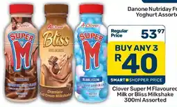 Pick n Pay Hypermarket Clover Super M Flavoured Milk or Bliss Milkshake Assorted offer