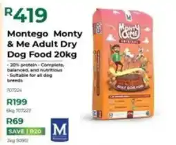 Agrimark Montego Monty & Me Adult Dry Dog Food offer