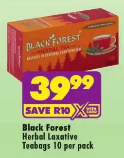 MediRite Black Forest Herbal Laxative Teabags offer