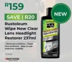 Agrimark Rustoleum Wipe New Clear Lens Headlight Restorer offer