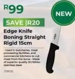 Agrimark Edge Knife Boning Straight Rigid 15cm offer