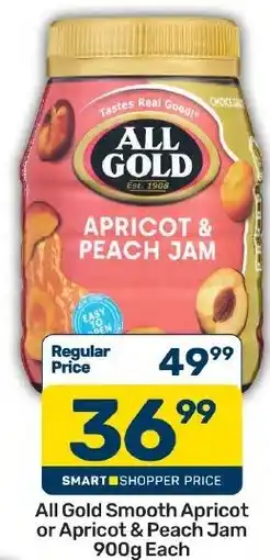 Pick n Pay Hypermarket All Gold Apricot & Peach Jam offer