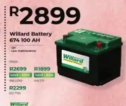 Agrimark Willard Battery 674 100 AH offer