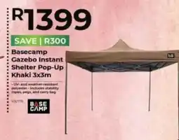 Agrimark Basecamp Gazebo Instant Shelter Pop-Up Khaki offer