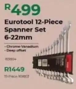 Agrimark Eurotool 12-Piece Spanner Set offer