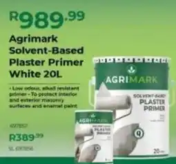 Agrimark Agrimark Solvent-Based Plaster Primer White offer