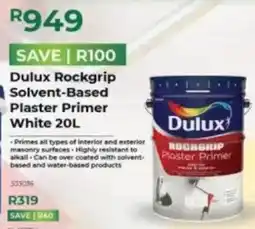 Agrimark Dulux Rockgrip Solvent-Based Plaster Primer White offer