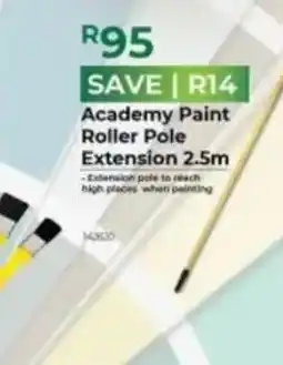 Agrimark Academy Paint Roller Pole Extension 2.5m offer