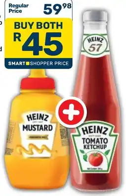 Pick n Pay Hypermarket Heinz Mustard + Heinz Tomato Ketchup offer