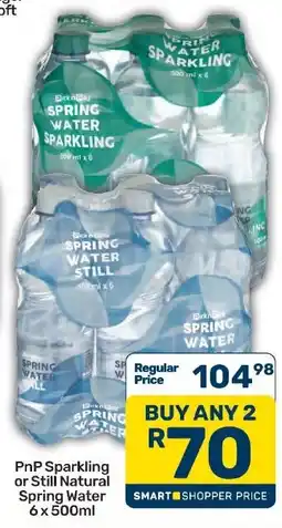 Pick n Pay Hypermarket PnP Sparkling or Still Natural Spring Water offer