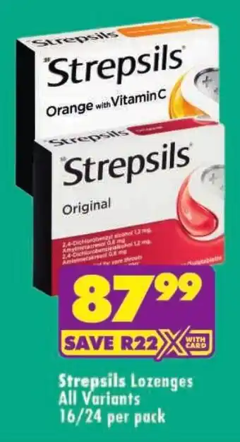 MediRite Strepsils Lozenges offer