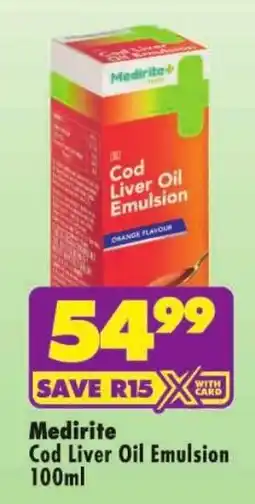 MediRite Medirite Cod Liver Oil Emulsion offer