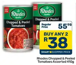 Pick n Pay Hypermarket Rhodes Chopped & Peeled Tomatoes Assorted offer