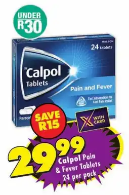 MediRite Calpol Pain & Fever Tablets offer