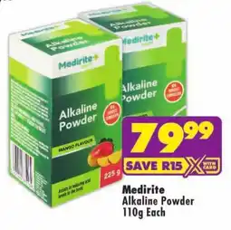 MediRite Medirite Alkaline Powder offer