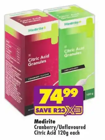 MediRite Medirite Citric Acid Granules offer
