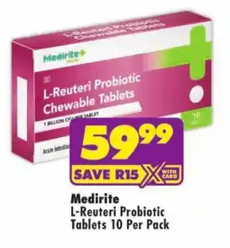 MediRite Medirite L-Reuteri Probiotic Chewable Tablets offer