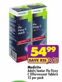 MediRite Medirite Adult/Junior Flu Fizzy C Effervescent Tablets offer