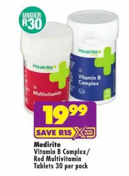 MediRite Medirite Vitamin B Complex/Red Multivitamin offer