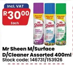 Africa Cash and Carry Mr Sheen M/Surface D/Cleaner Assorted offer