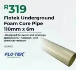 Agrimark Flotek Underground Foam Core Pipe offer