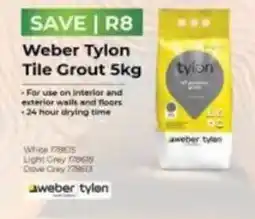Agrimark Weber Tylon Tile Grout offer