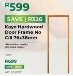 Agrimark Kayo Hardwood Door Frame No Cill offer