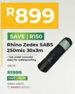 Agrimark Rhino Zedex SABS 250mic 30x3m offer