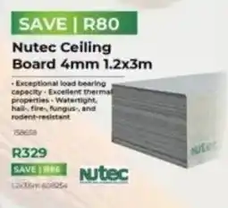 Agrimark Nutec Ceiling Board 4mm 1.2x3m offer