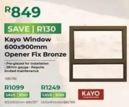 Agrimark Kayo Window Opener Fix Bronze offer